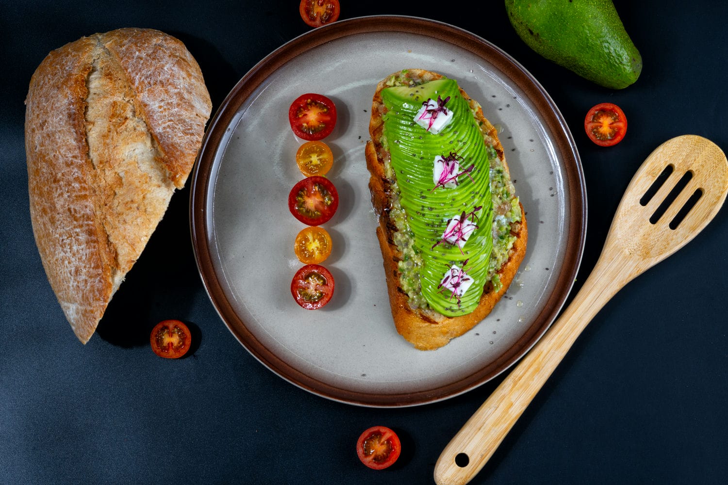 Caprese Avocado Slice bread