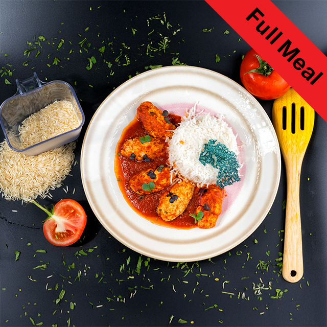 Chicken Kefta with rice