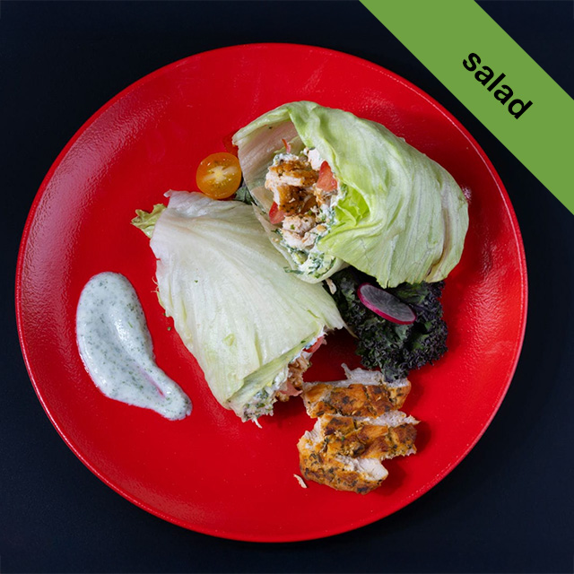 Avocado Chicken Salad Lettuce Wraps