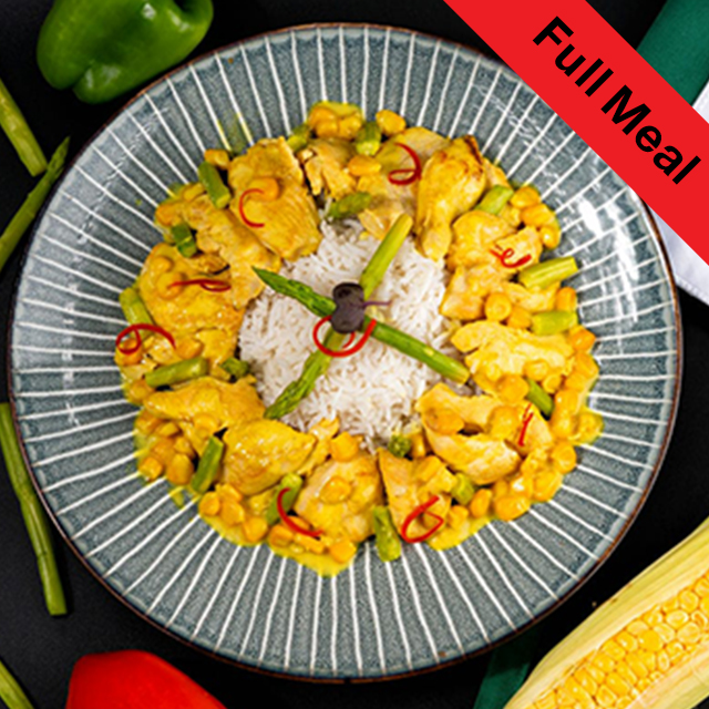 Coconut chicken with rice