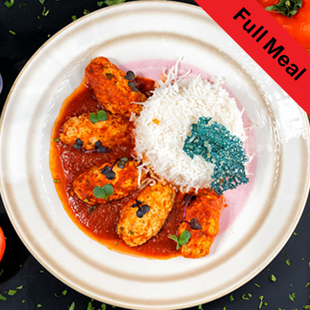 Chicken Kefta with rice